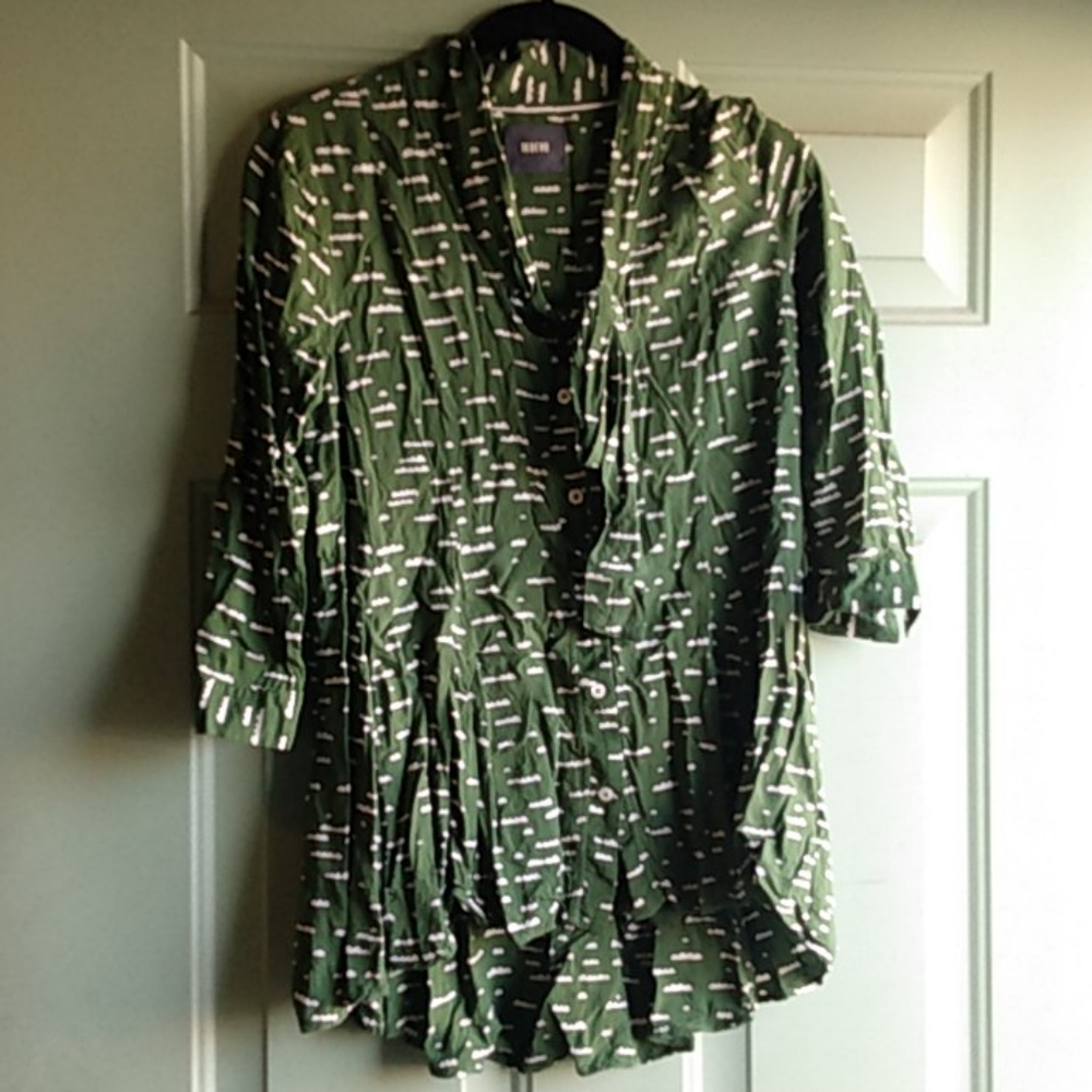 GUC Maeve Clouds Tie neck blouse
